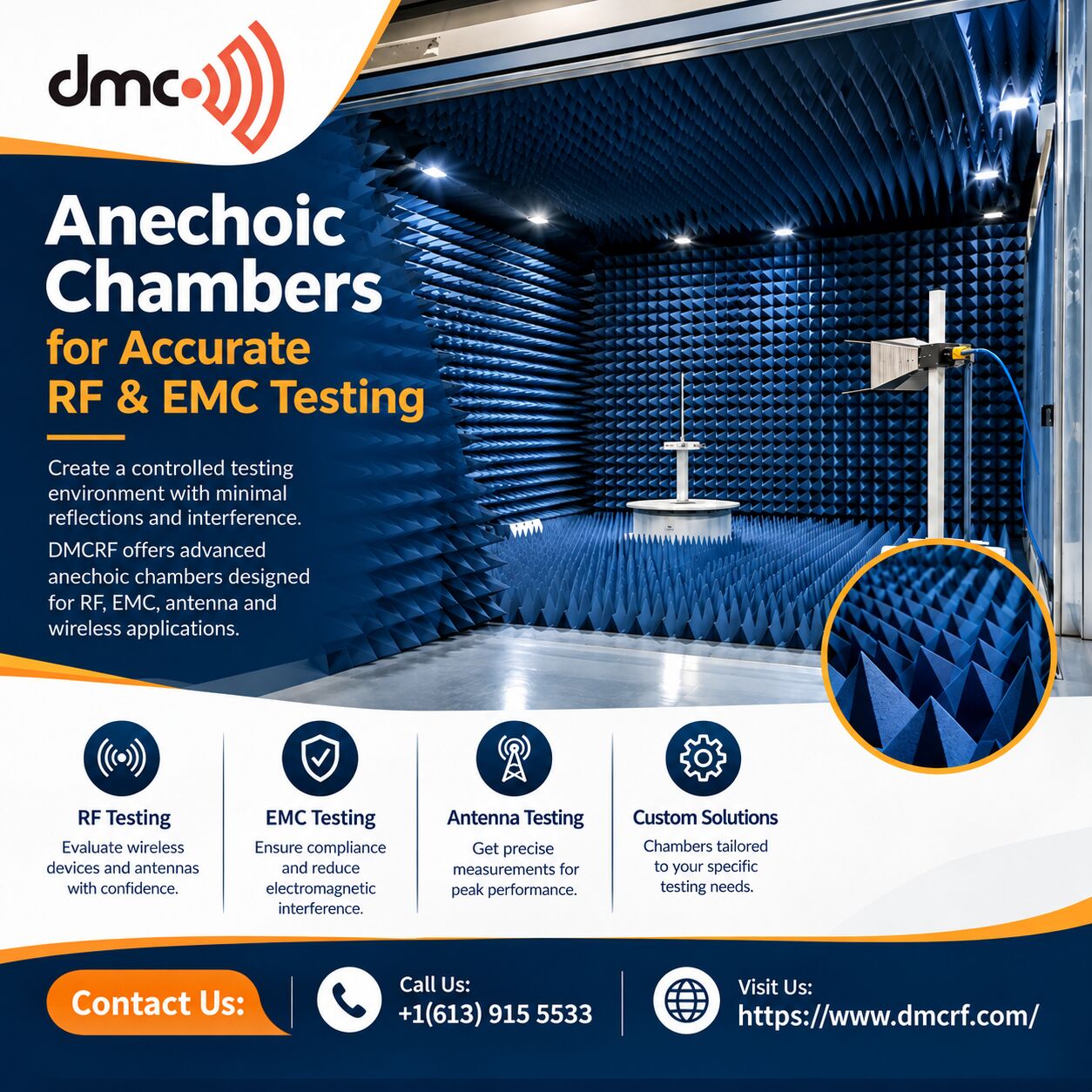 Los Angeles, Business, Anechoic Chamber For Advanced RF And EMC Testing