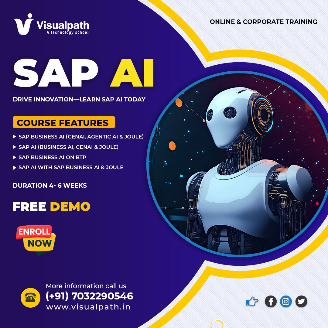 Hyderabad, Lessons Offered, SAP AI Online Course With Real-Time Hands-On Projects