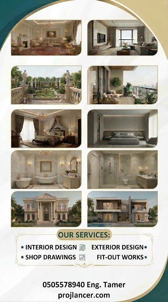 Jeddah, Interior Design, Interior Exterior Design Using (3d - Revit - Autocad )