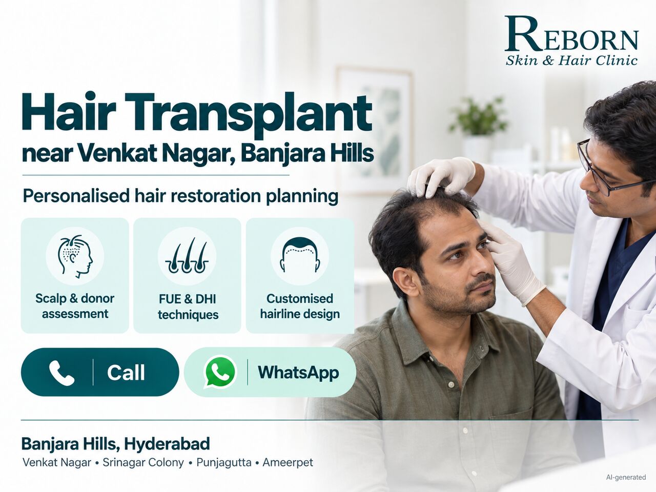 Hyderabad, Health & Beauty Items, INR 29999,  Your Hairline Deserves A Personalised Plan&mdash;Hair Transplant In Banjara Hills