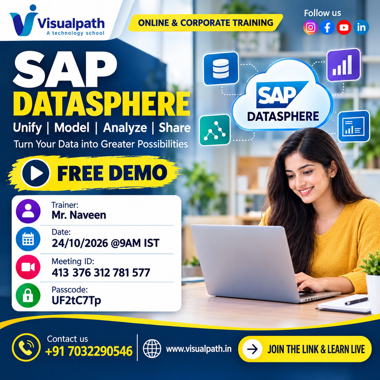 Hyderabad, Lessons Offered, SAP Datasphere Course In Hyderabad With Online Training