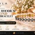 GBP 3250,  6ct Black Rhodium Diamond Tennis Bracelet | Layla Diamonds