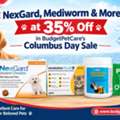 NexGard, Mediworm & More At 35% Off In BudgetPetCare’s Columbus Day Sale