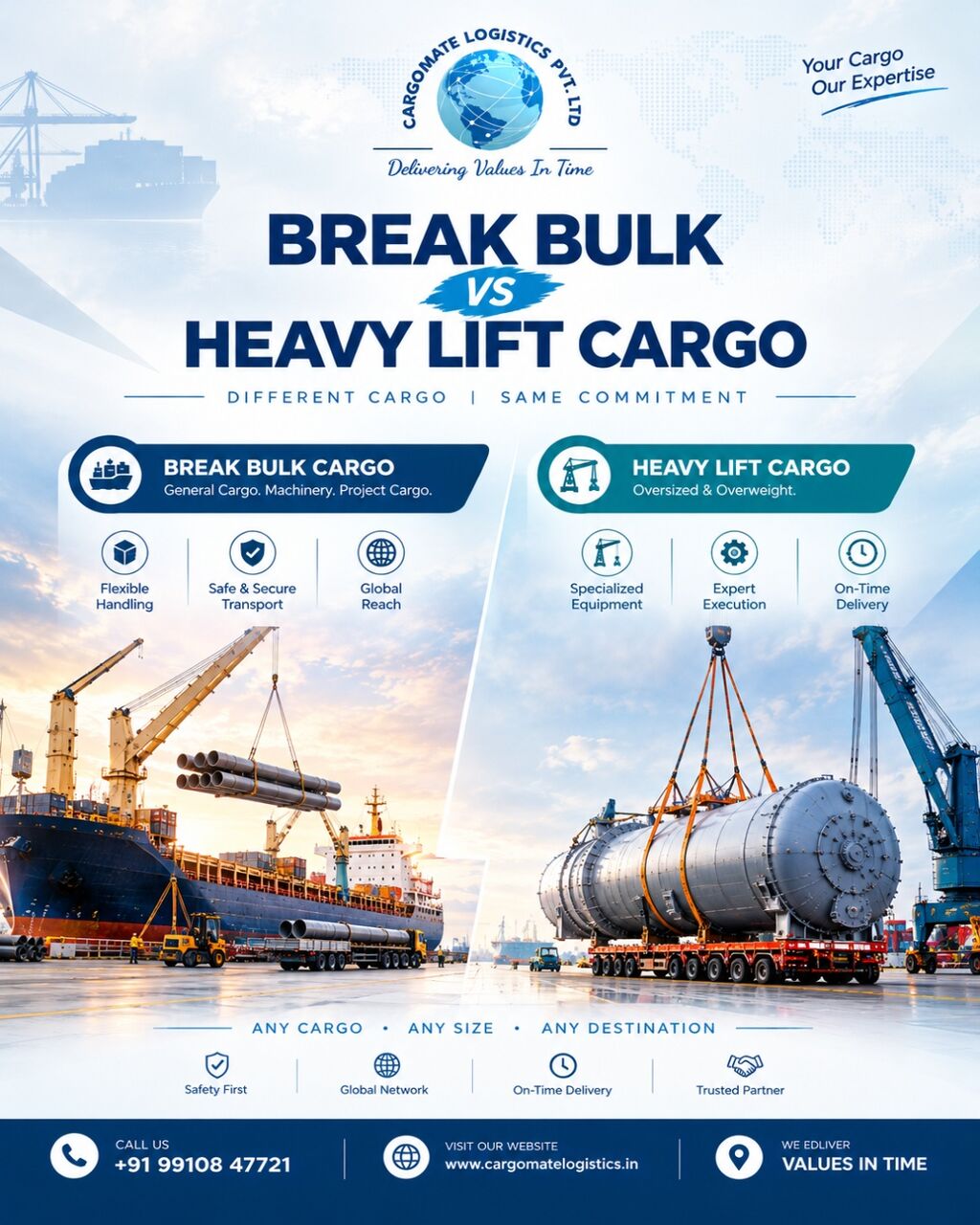 New Delhi, Cargo, Industrial Project Logistics Services For Heavy Equipment & Oversized Cargo
