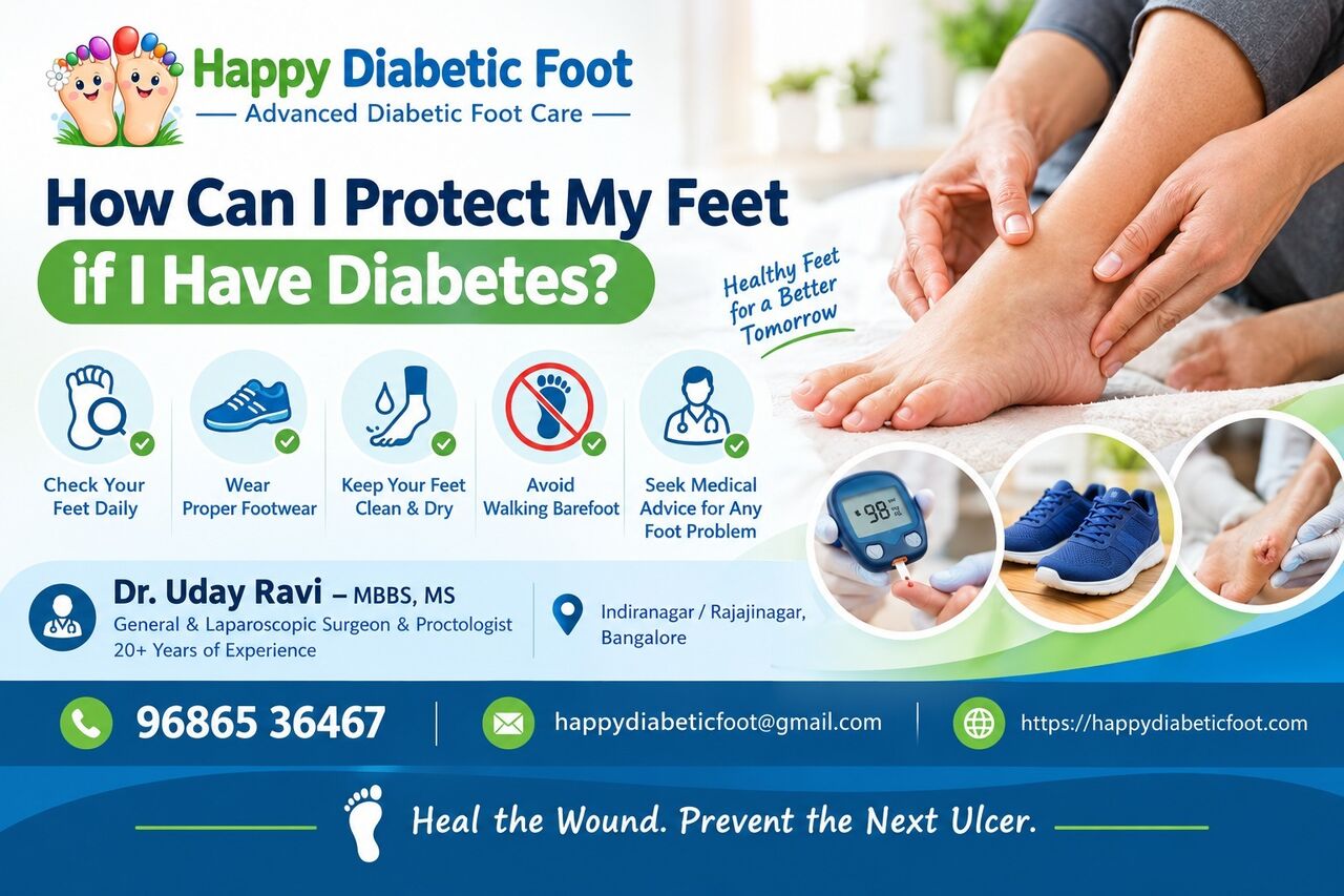 Bangalore, Health, How Can I Protect My Feet If I Have Diabetes? - Dr Uday Ravi
