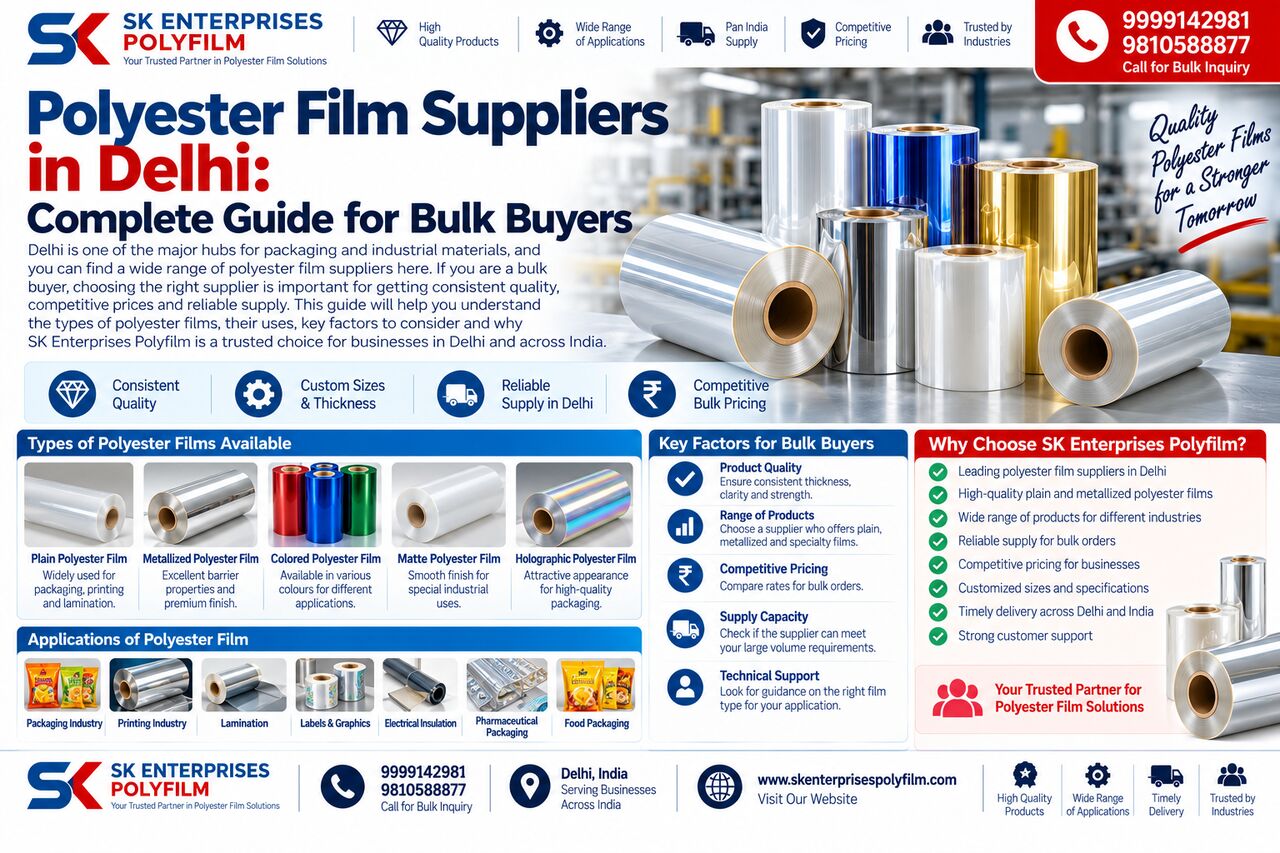 Delhi, Business, Polyester Film Suppliers In India For Packaging And Industrial Applications