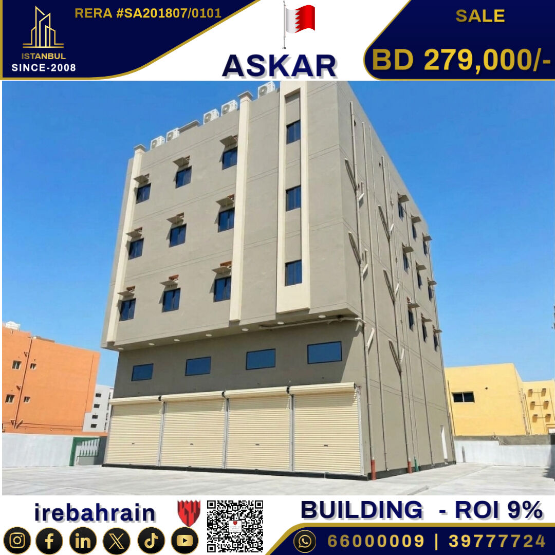 Asker, Buildings, BHD 279000,  Fully Rented Labour Accommodation + Shop Building In Askar