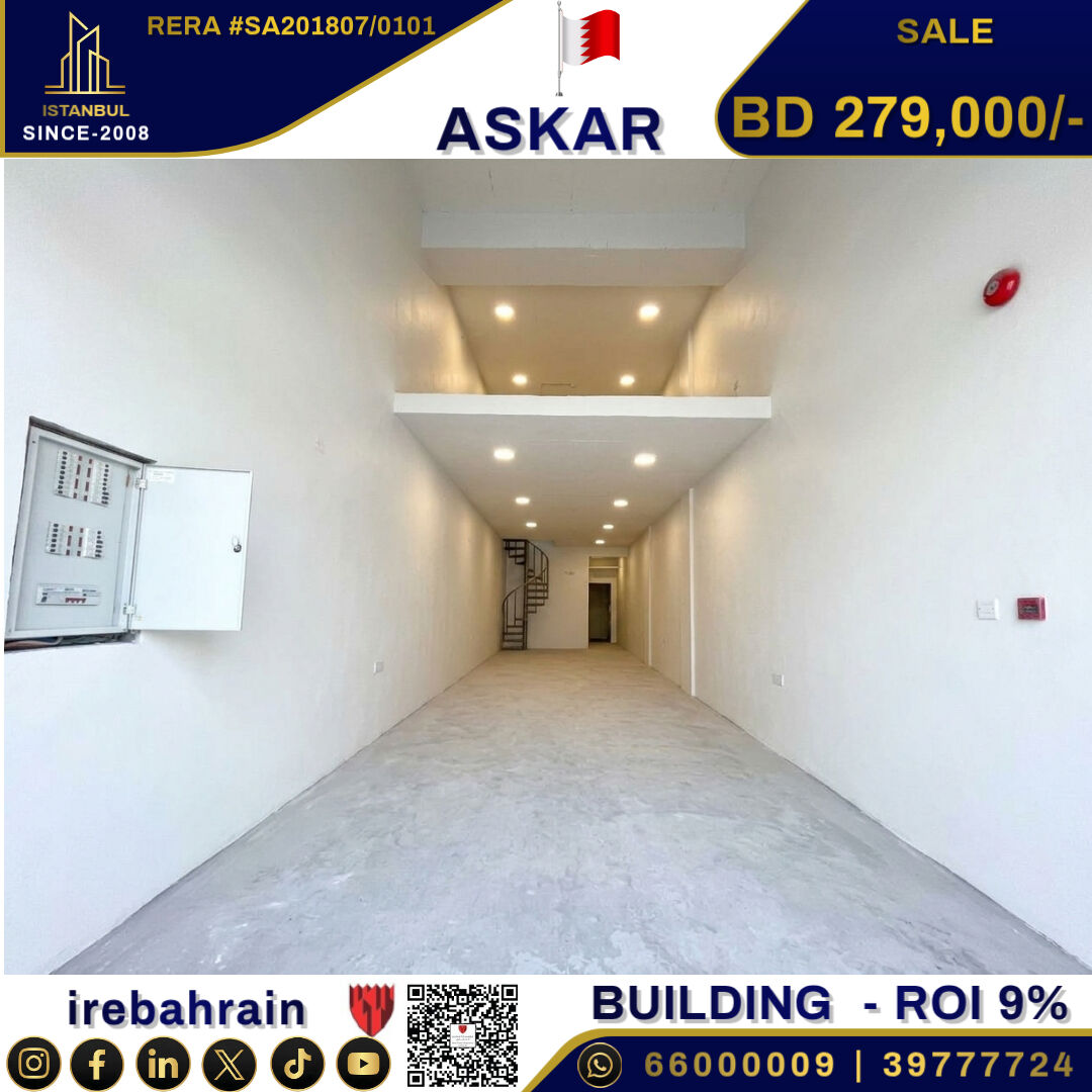 Asker, Buildings, BHD 279000,  Fully Rented Labour Accommodation + Shop Building In Askar