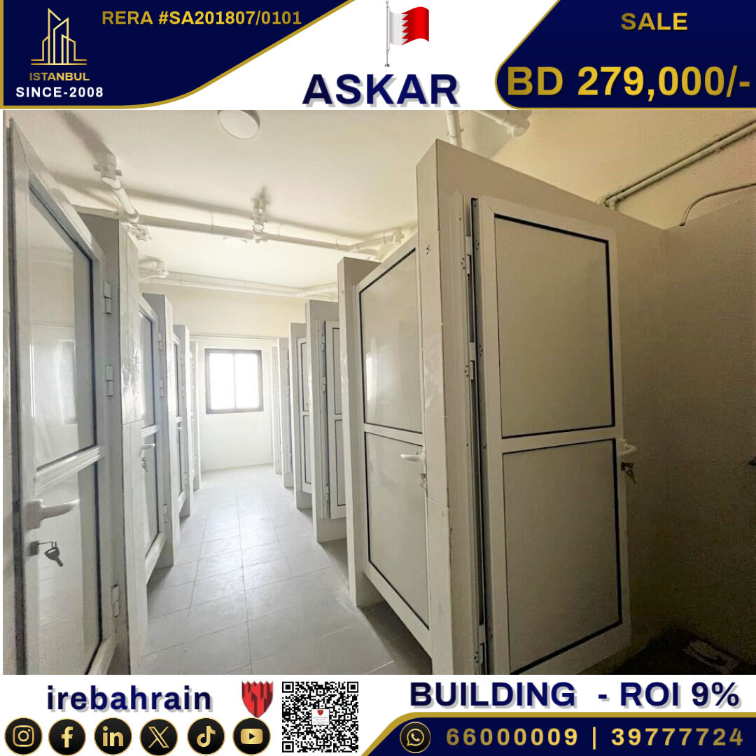 Asker, Buildings, BHD 279000,  Fully Rented Labour Accommodation + Shop Building In Askar