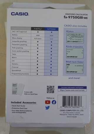 Khobar, Electronics, SAR 280,  New = Caso Graphing Calculator Fx-9750 GIII Sale