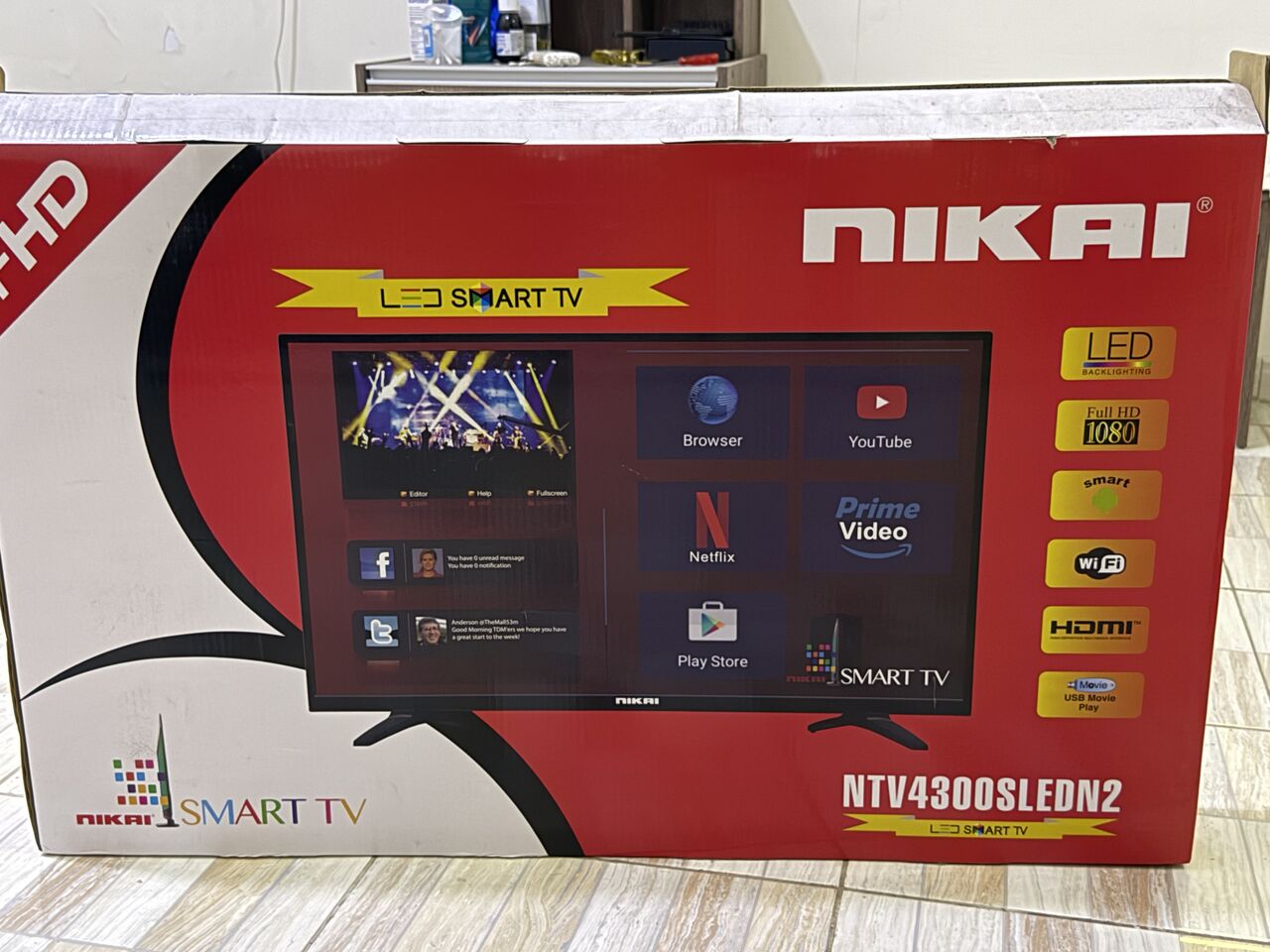 Jeddah, Appliances, SAR 1200,  Hisense Fridge And Nikai 43 Inch FHD Smart Tv