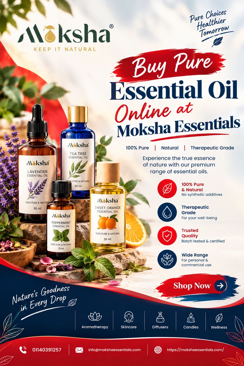 Mumbai, Wholesale Products, Buy Pure Essential Oil Online At Moksha Essentials