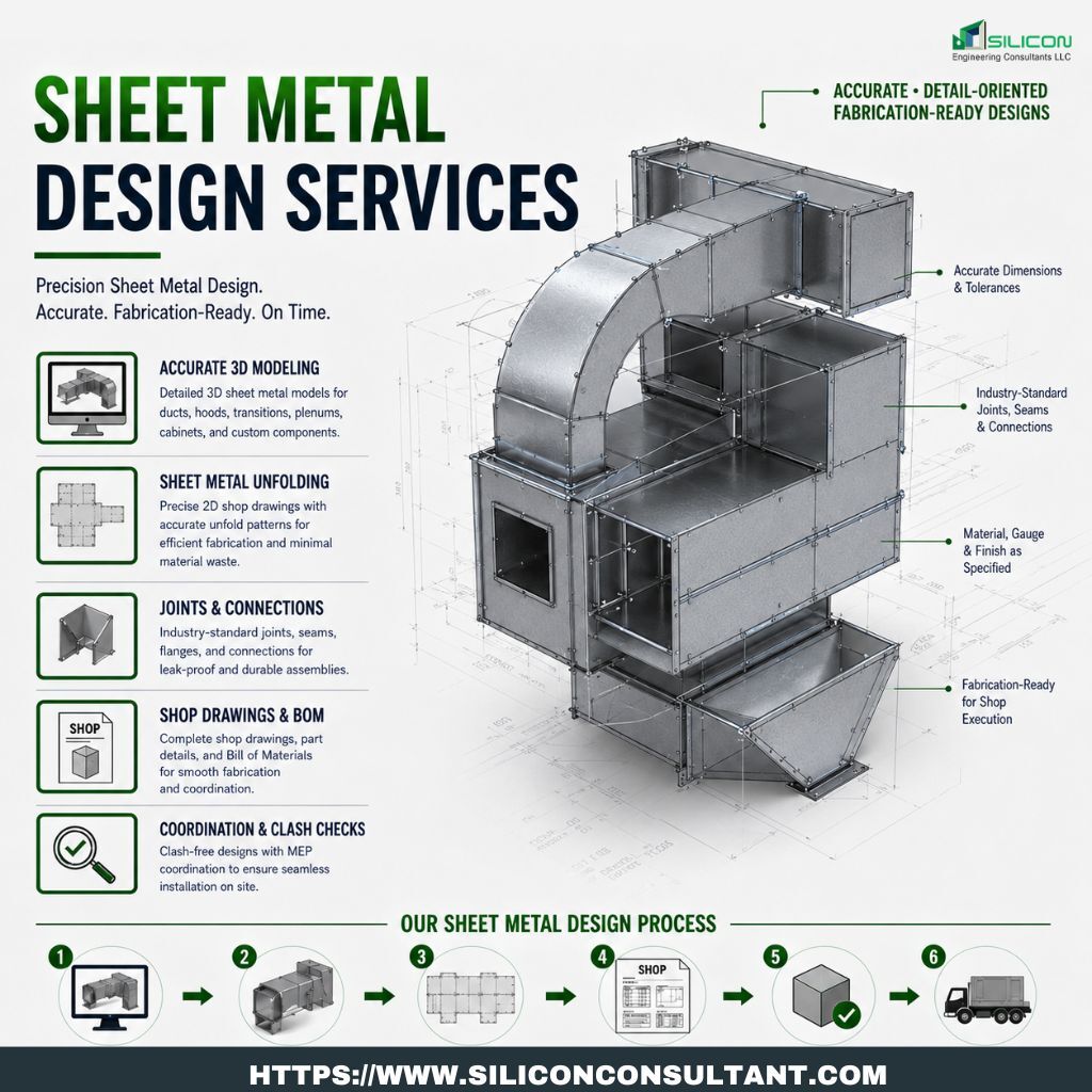 Los Angeles, Construction, Sheet Metal Design Services In Los Angeles, United States