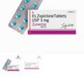 USD 39,  Stay Focused And Active In The Day With Eszopiclone 3mg In Night