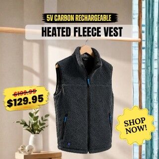 New York, Clothing & Accessories, Volt Heat 5v CARBON Rechargeable Heated Fleece Vest