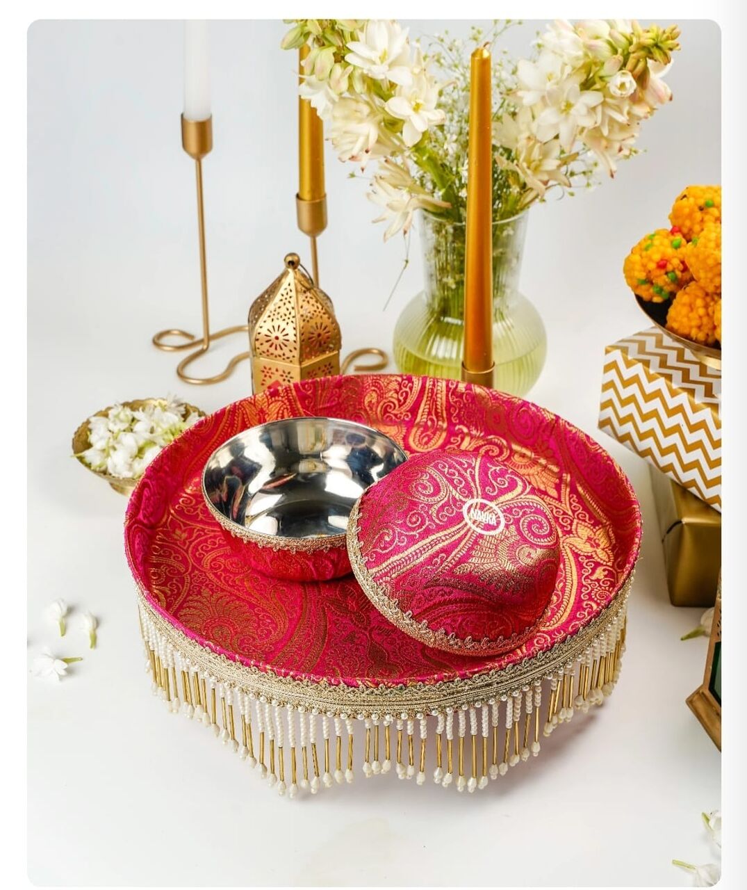 New Delhi, Materials, INR 3250,  Sindoori Chura Cover Online India