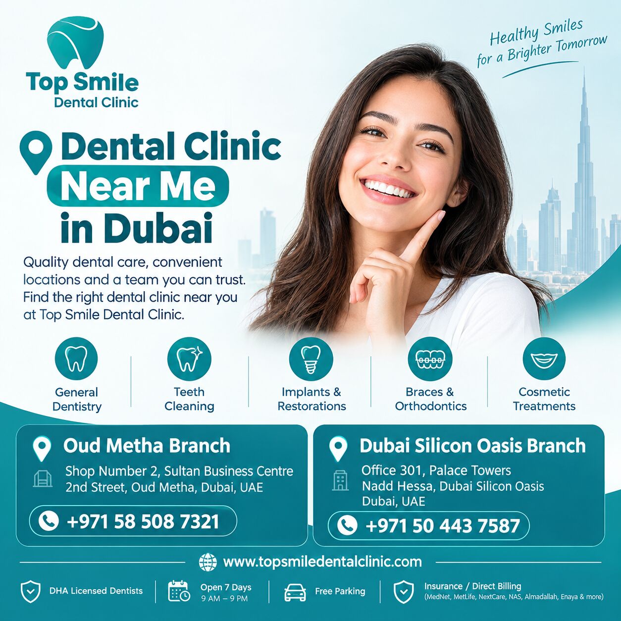 Dubai, Dental, Dental Clinic Near Me In Dubai | Top Smile Dental Clinic