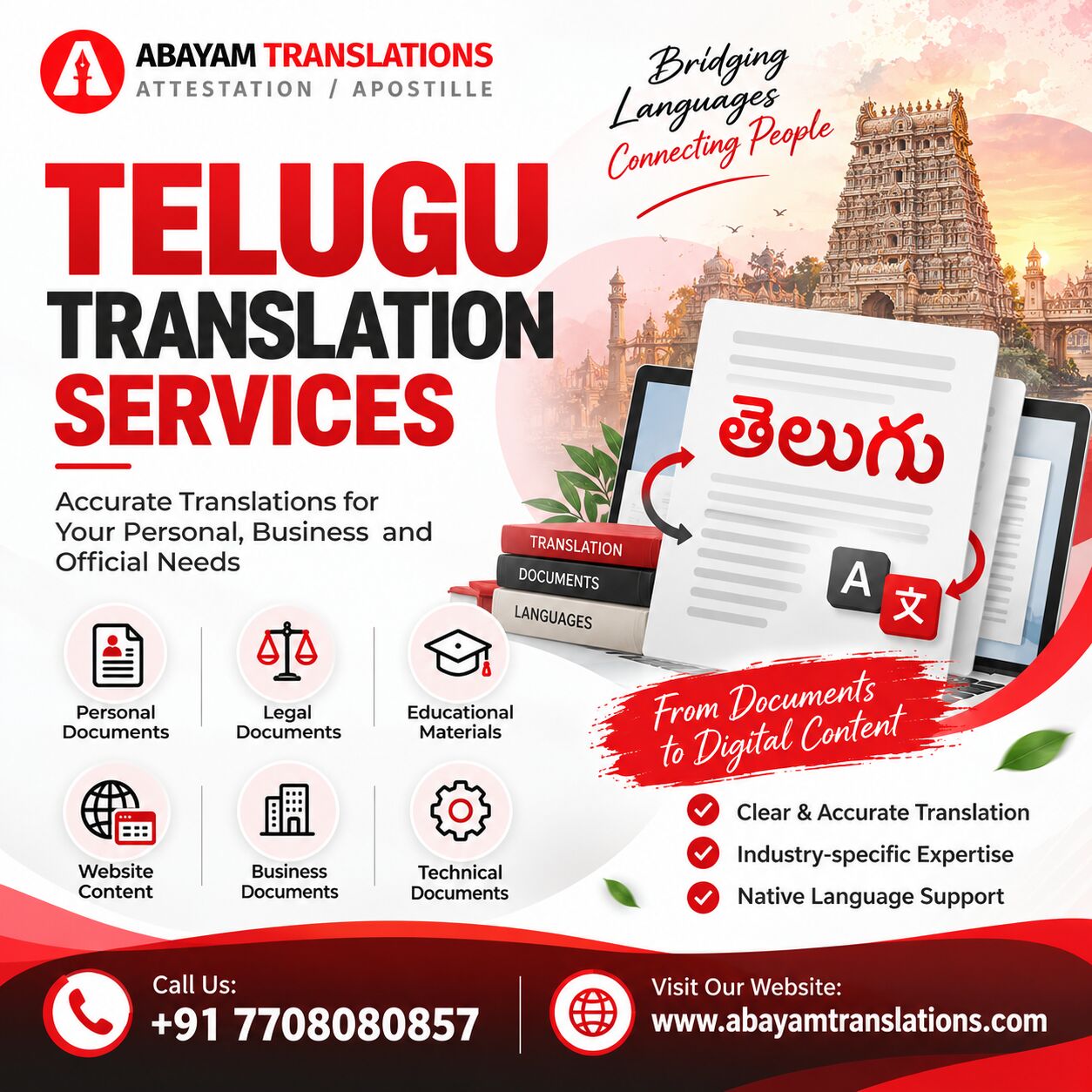 Chennai, Translation, Telugu Translation Services For Websites And Digital Content