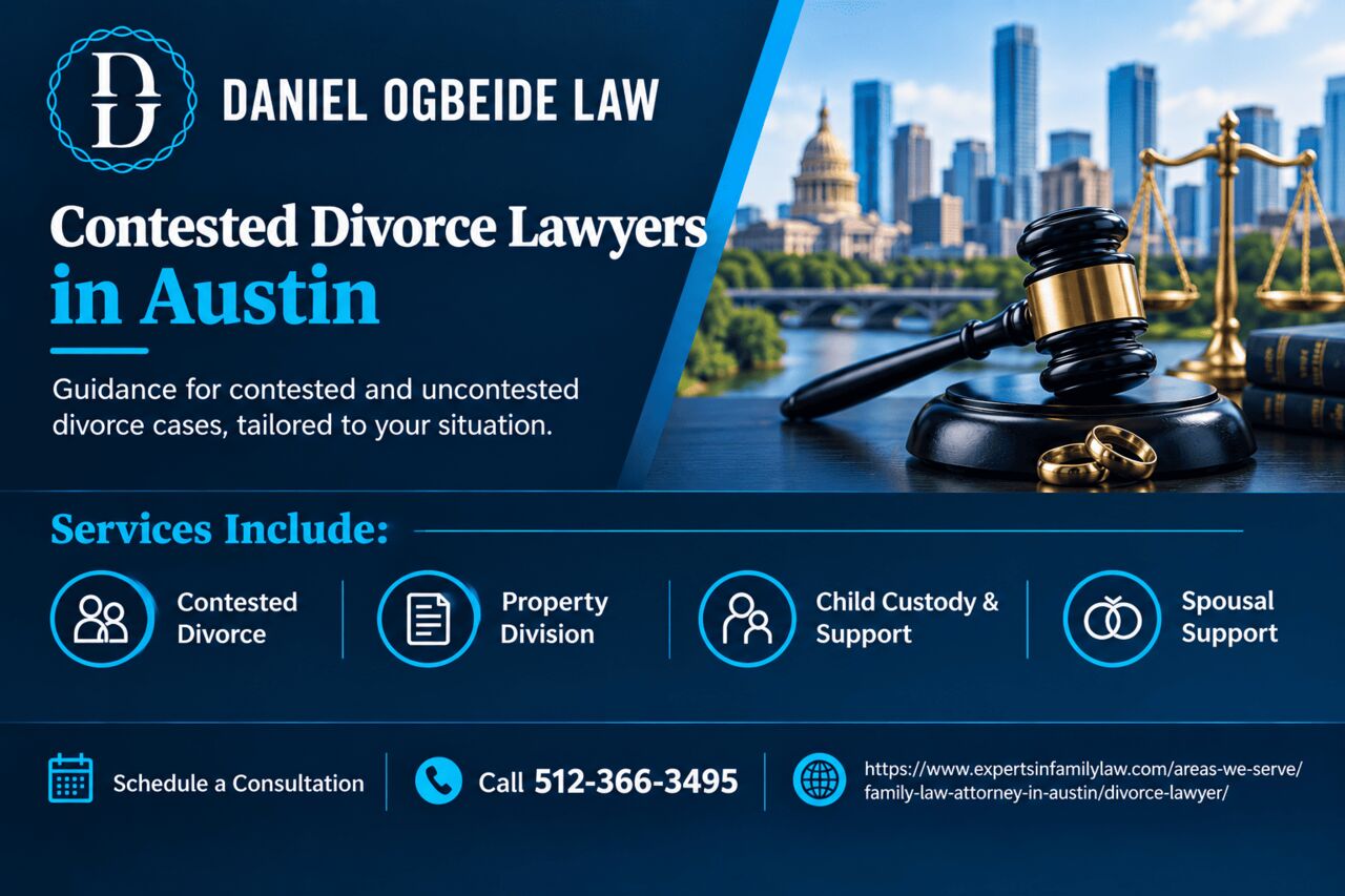 Austin, Legal, Contested Divorce Lawyers In Austin | Daniel Ogbeide Law