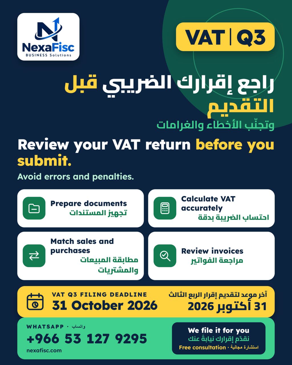 Jeddah, Tax Preparation, VAT Return Filing In Saudi Arabia | Fast, Accurate & ZATCA-Compliant