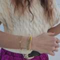 USD 44, 14K Gold Filled Bead Bracelet For Everyday Elegance