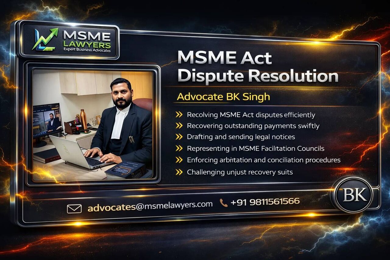 New Delhi, Legal, Why Do Small Businesses Need An MSME Act Dispute Resolution Lawyer?