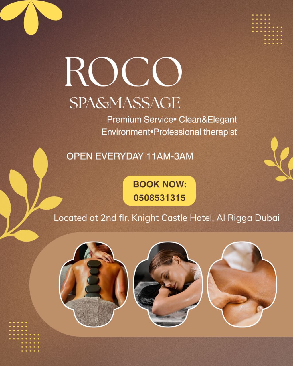 Al Rigga, Health, Turn Your Stressful Day Into A Luxurious Escape At Roco Spa&Massage