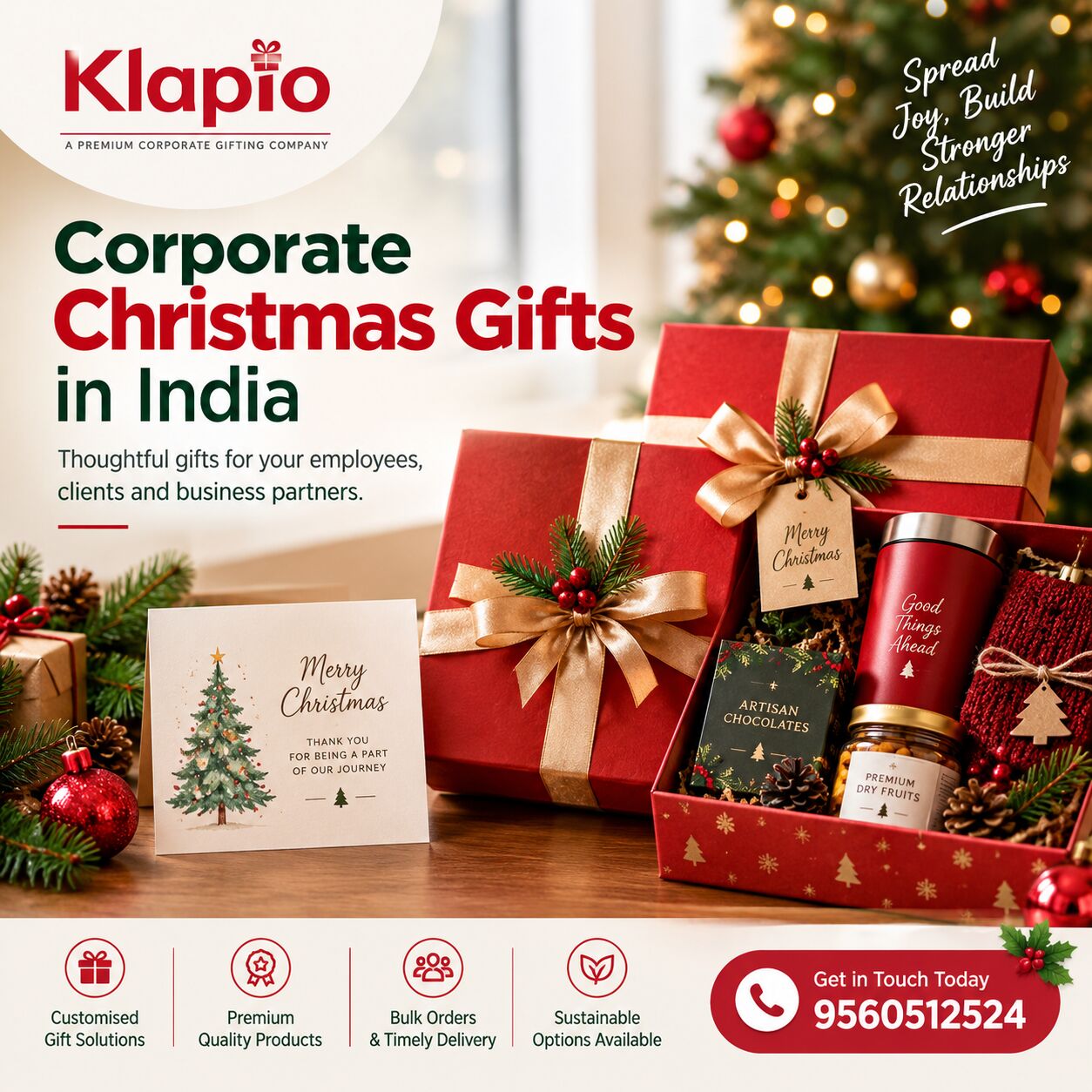 Gurgaon, Business, Corporate Christmas Gifts For Employees & Clients | Klapio