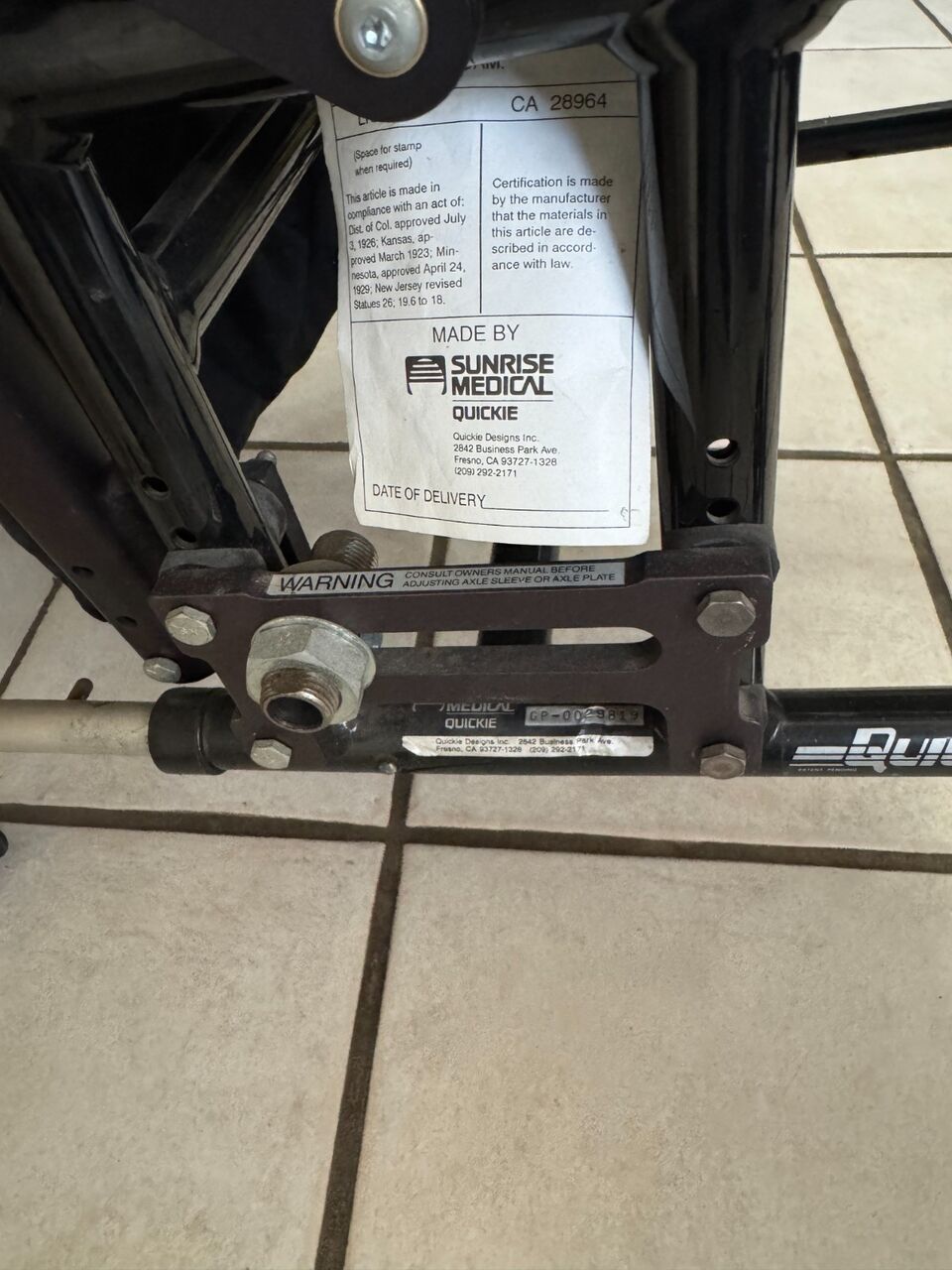 Los Angeles, Appliances, Wheelchair