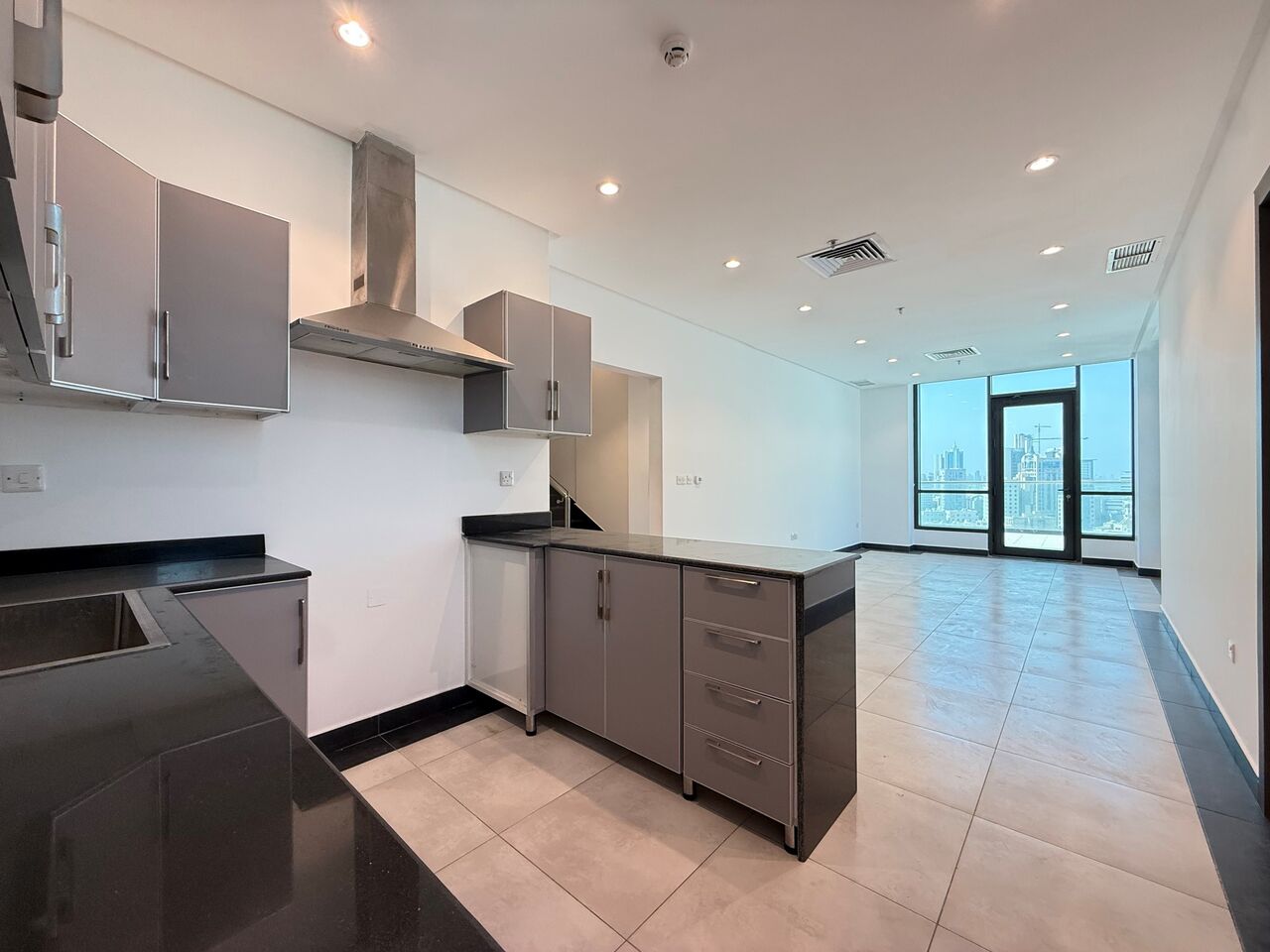 Salmiya, Apartments, Flats, Houses & Villas, KWD 1200/month,  3 BR,  Salmiya &ndash; Sea View, Three Bedroom Penthouse W/private Terrace