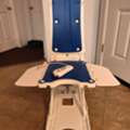 Shower Bench With Adjustable Back Rest And Padded Arms