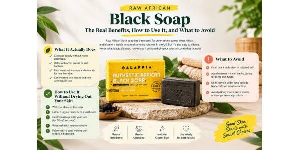 New York, Appliances, USD 15,  Raw African Black Soap: Benefits, How To Use It