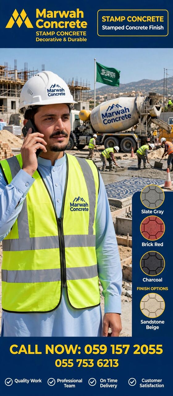 Riyadh, Job Seekers, Epoxy Concrete Leveling Reason Concrete Stumped Concrete Flooring Work