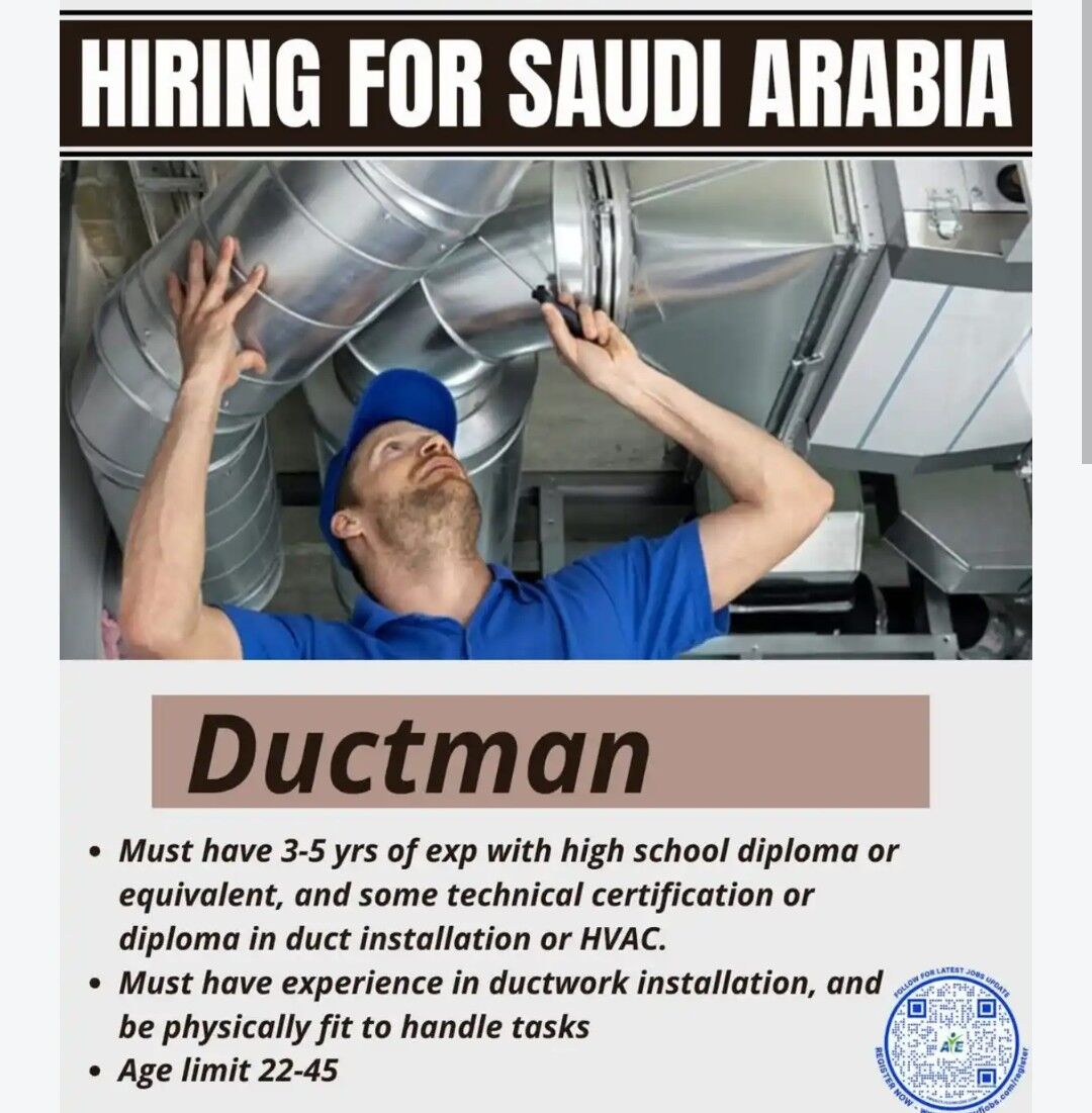 Olaya, Jobs, HVAC Ductwork/ Ductman