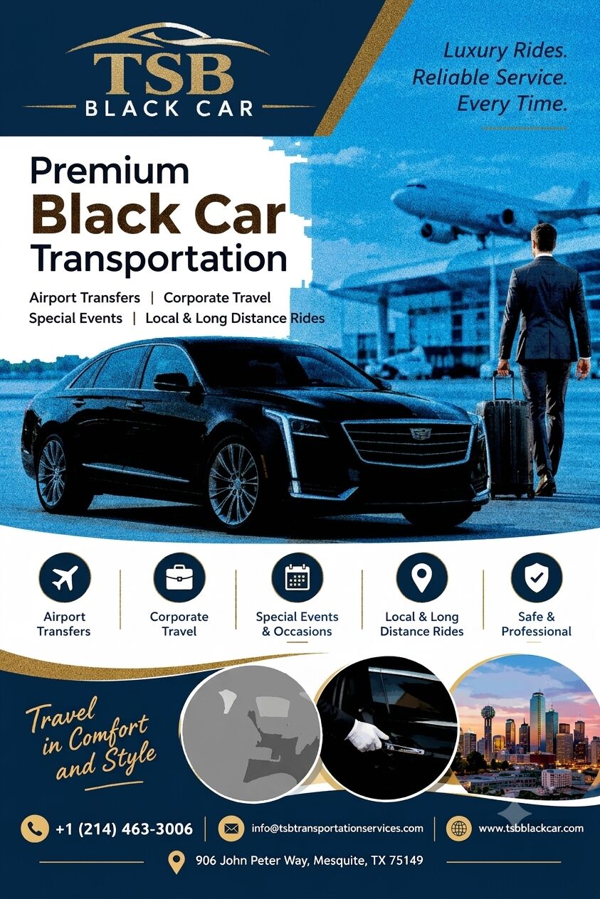 Dallas, Travel, Black Car & Chauffeur Service Dallas TX
