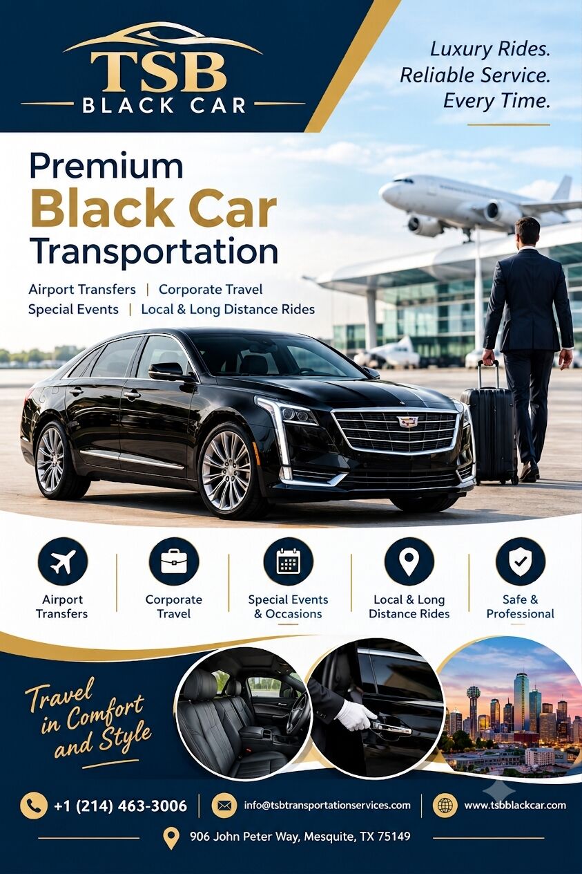 Dallas, Travel, Black Car & Chauffeur Service Dallas TX