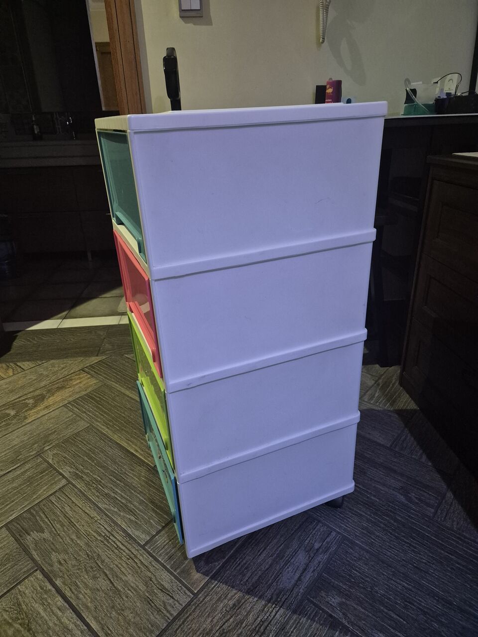 Jeddah, Household Items, SAR 100,  Plastic Drawers Cabinet, Ironing Board And Pouf Seat