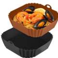 AED 85,  Reusable Silicone Air Fryer Liners (2 Pack) - Non-Stick & Easy Cleanup!