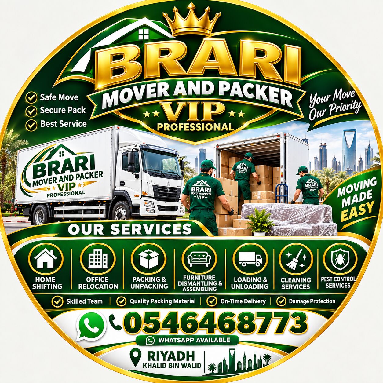 Riyadh, Delivery, 🦁 MOVERS & PACKERS – RIYADH 🚛  🏠 Home & Office Shifting Services 0546468773