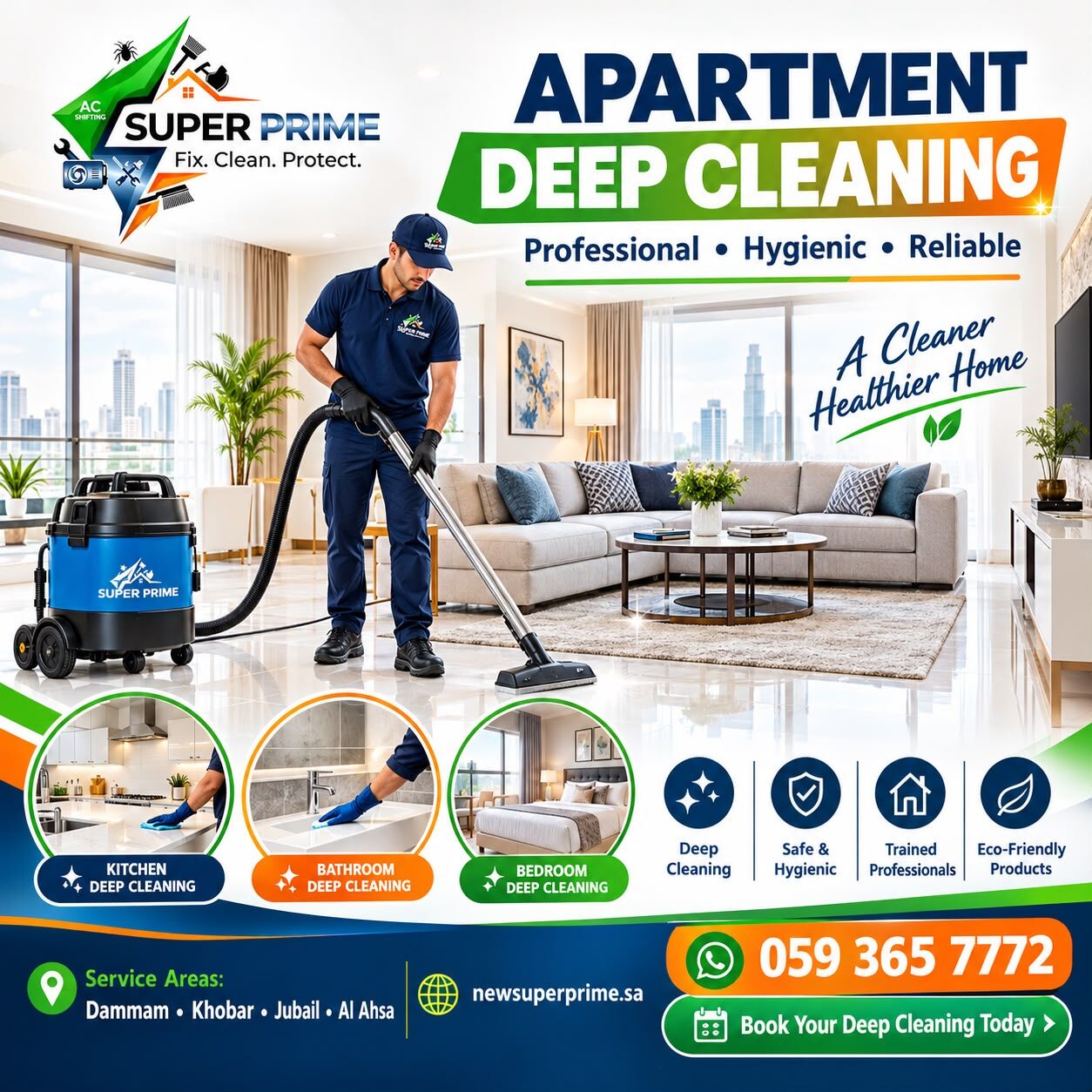 Dhahran, Cleaning, Apartment Deep Cleaning 0593657772