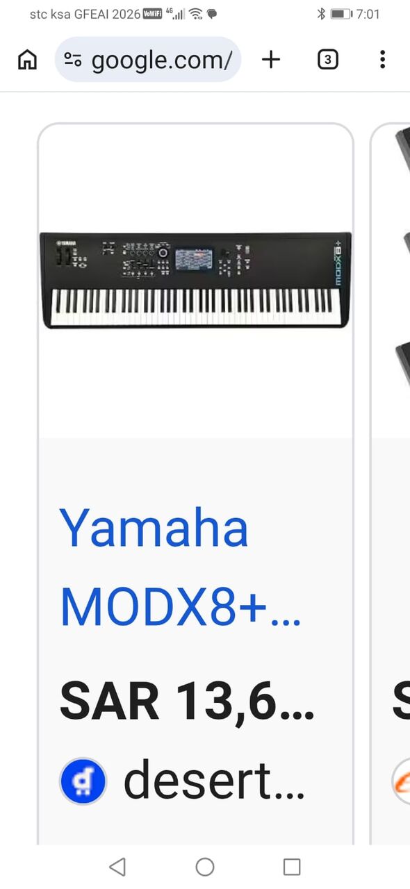 Olaya, Musical Instruments, SAR 7,  YAMAHA MODX8+