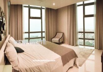 Salmiya, Apartments, Flats, Houses & Villas, KWD 1250/month,  Furnished,  4 BR,  Sea View Full Floor Four Bedroom Apartment For Rent In Salmiya