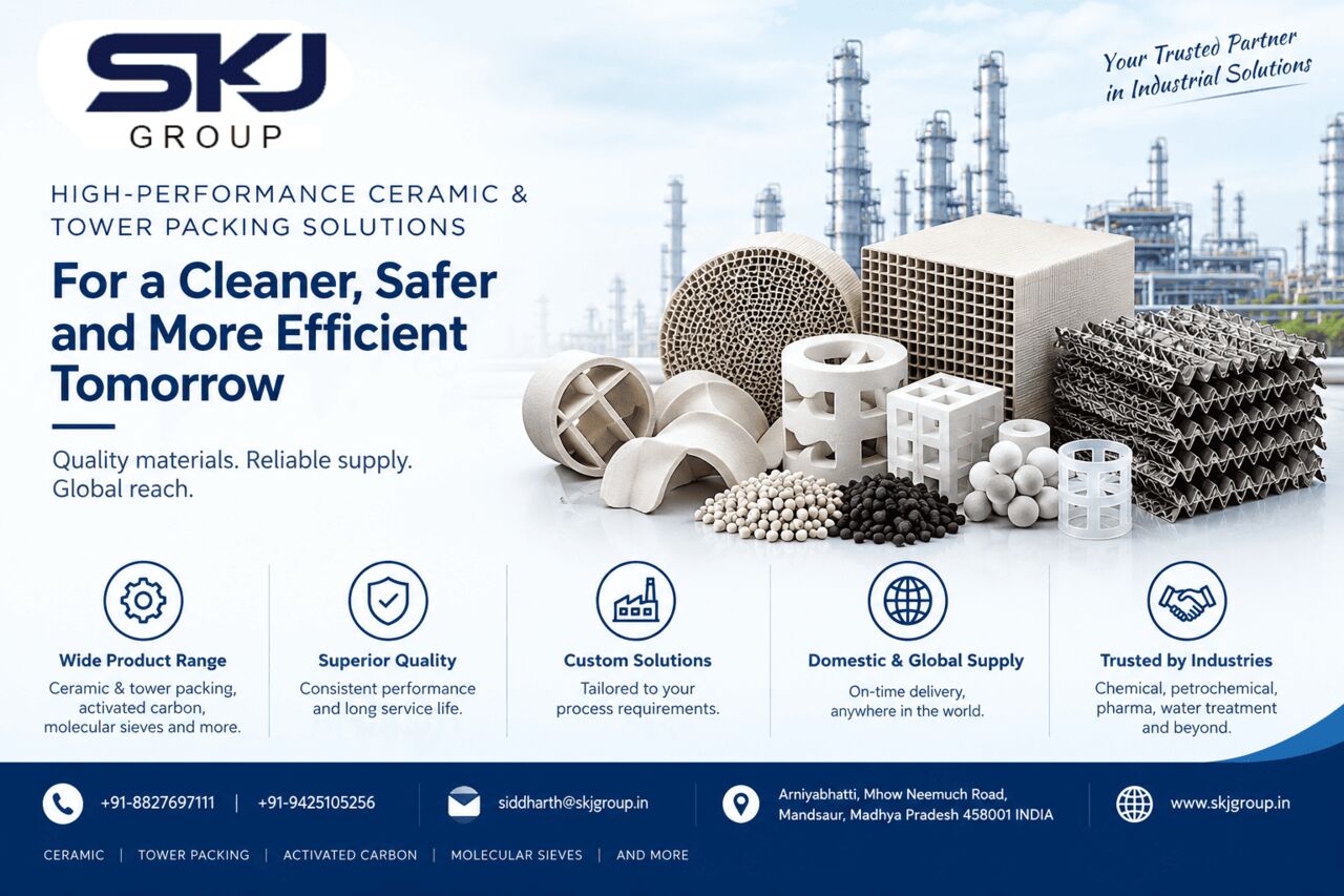Bhopal, Materials, Ceramic Saddles For Industrial Tower Packing Applications