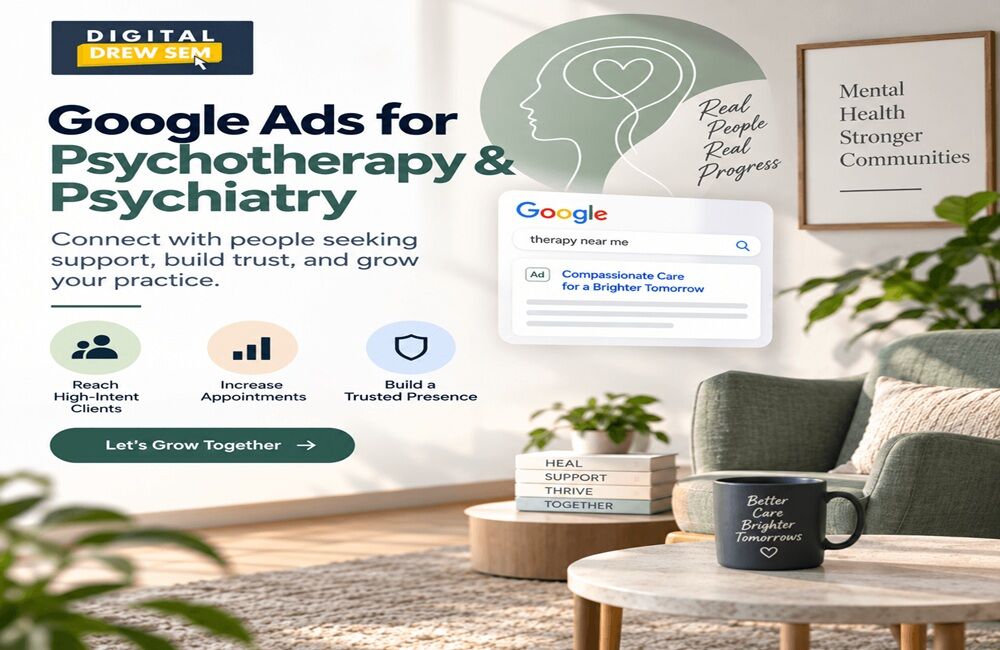 New York, Marketing, Google Ads For Psychotherapy & Psychiatry