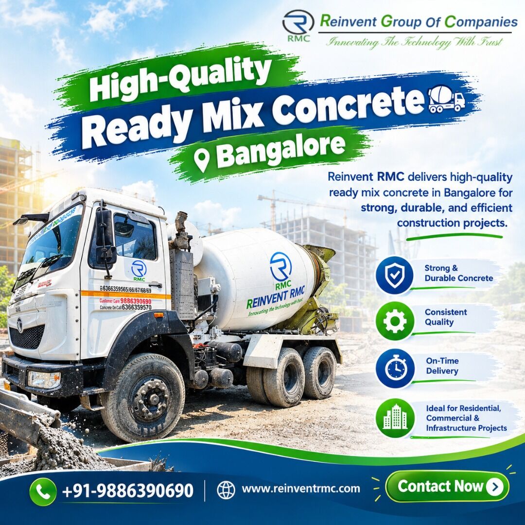 Bangalore, Construction, High-Quality Ready Mix Concrete Bangalore