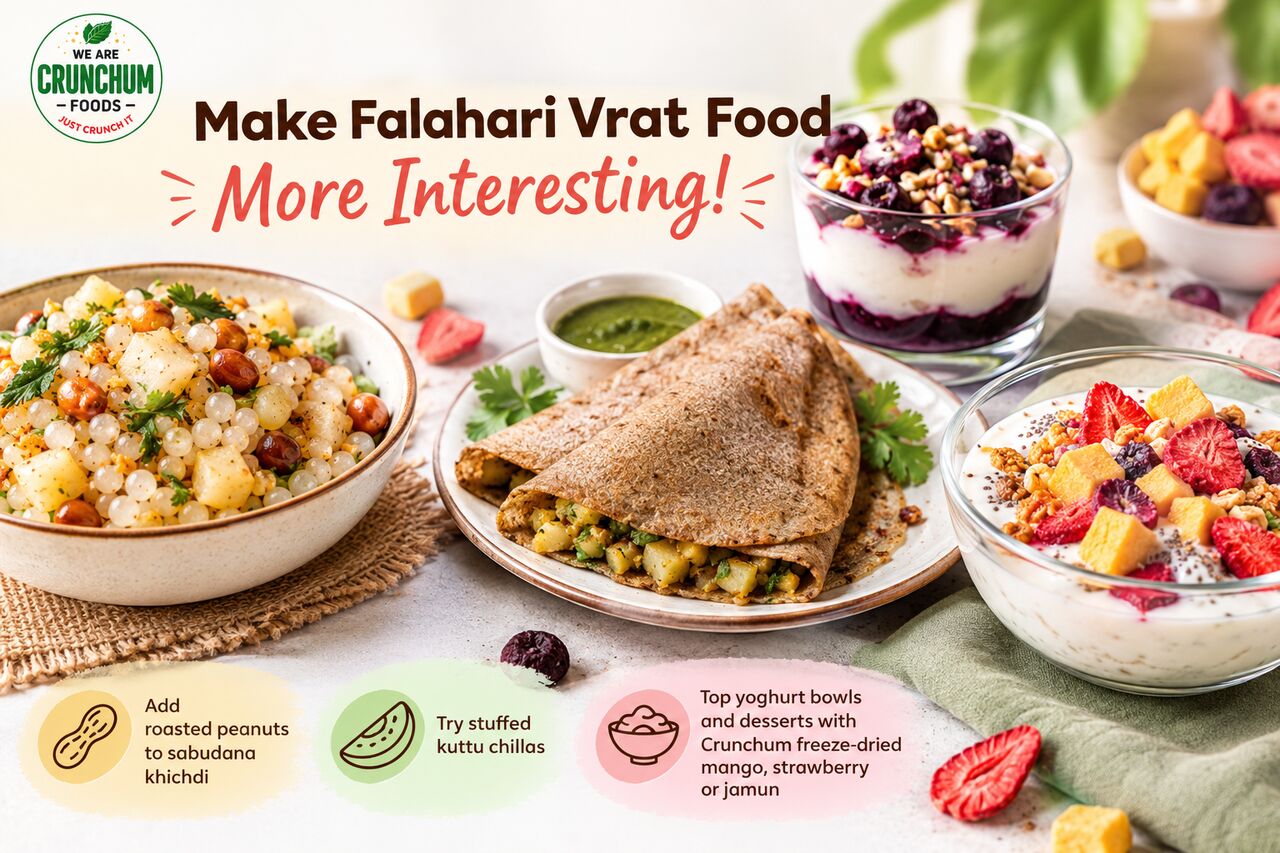 Bhopal, Food, INR 249,  Make Falahari Vrat Food More Interesting With Crunchum