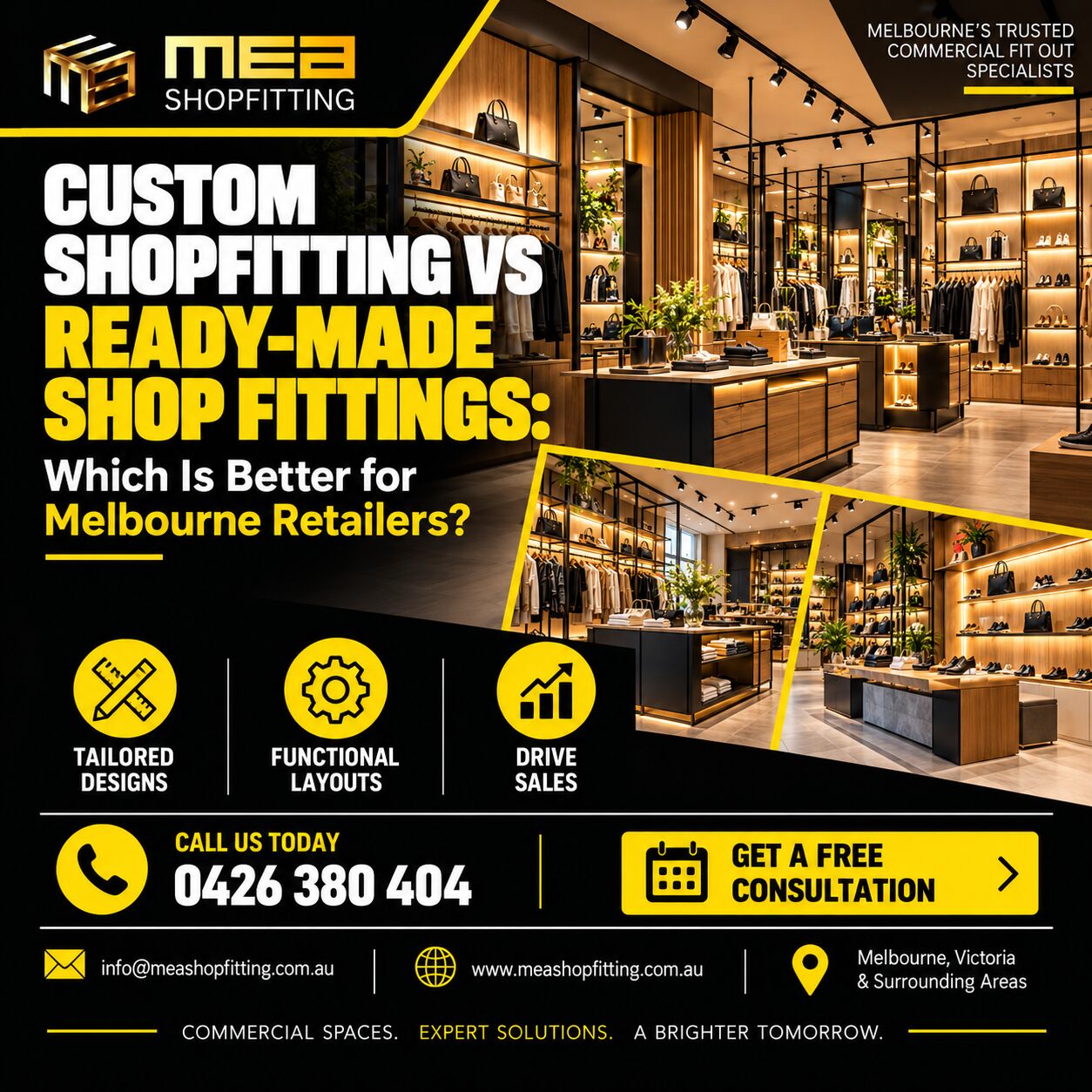 Melbourne, Construction, Custom Shopfitting Vs Ready-Made Shop Fittings: Which Is Better For Melbourne Retailers?