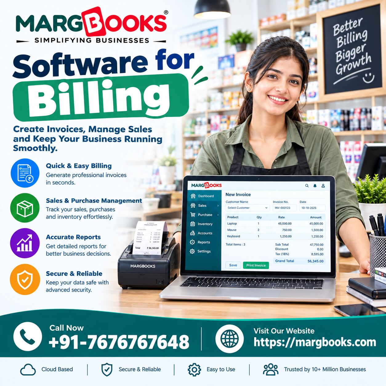 Noida, Software Development, Business Billing Software For Accurate Invoicing | MargBooks