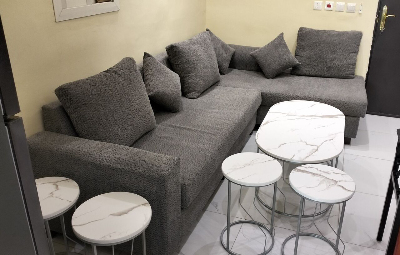 Riyadh, Furniture, SAR 9800,  Ready-to-Move-In 1 Bedroom+Living Room Apart & Furniture Transfer In Riyadh-Officers Club