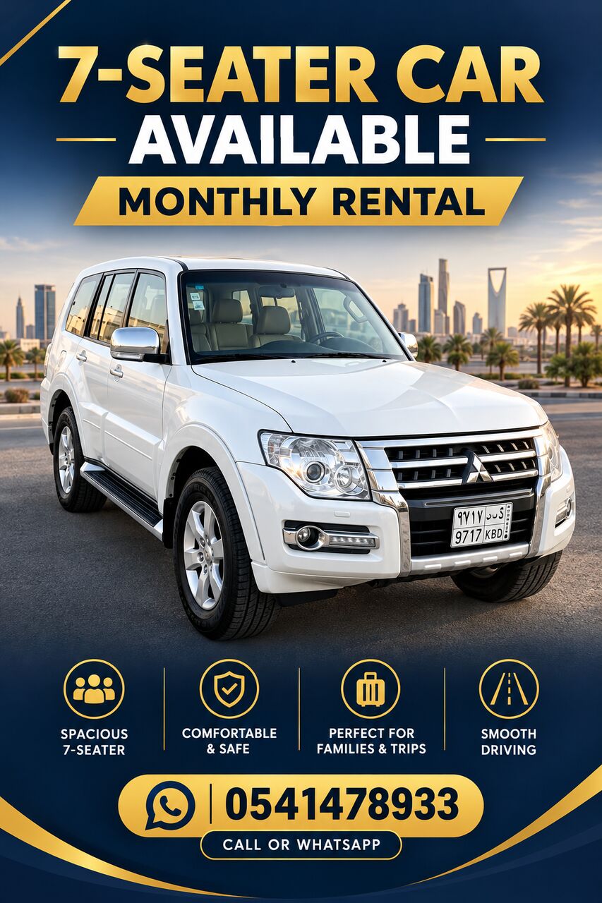Dammam, Automotive, Cars 7-Seater Car For Rent  Available  Monthly